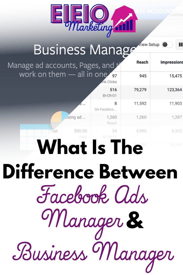 What Is The Difference Between Facebook Ads Manager And Business Manager ⋆  Meg Brunson
